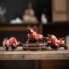 Керамическая статуэтка быка для корриды, бык, Уолл-стрит, скульптура скота, офисный декор фэн-шуй, настольная, книжная полка, фигурка животного, украшения