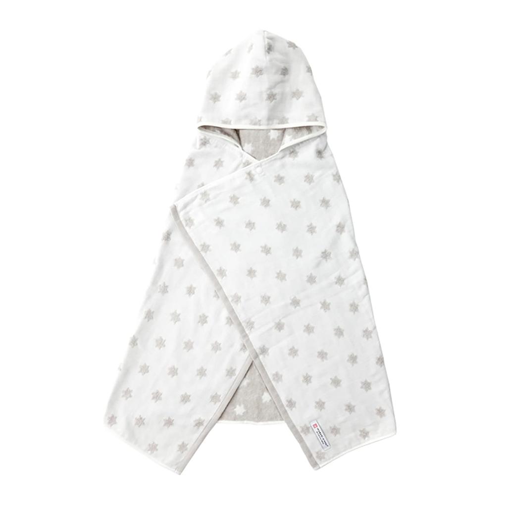 Полотенце Stylem Imabari от Imabari Подарочный набор для малышей, 3 предмета: пончо для купания с капюшоном x 1 нагрудник x 1 нигиниги x 1 первое полотенце, серые детские товары для малышей