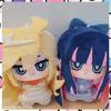 10cm Anime Panty & Stocking with Garterbelt Plushies Panty and Stocking Cute Figure Plush Stuffed Dolls Decoration Girls Gifts