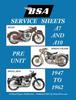 Книга BSA A7 - A10 'Service Sheets' 1947-1962 for All Rigid, Spring Frame and Swing Arm Group 'a' Motorcycles