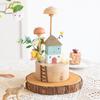 1Pcs Cartoon Mushroom House Decor Unique Office Desk Ornaments Gift for Women Teachers Home Decoration Wood Manufacturing