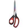 LIVINGO Professional Left-Handed Scissors with Sharp Titanium Non-Stick Blades for Cutting Tape, Cardboard, Fabric, and Various Materials, 16-Ply Fabr