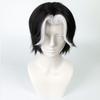 30cm White Highlights Short Cosplay Wig Short Silver Men Women Hair Anime Heat Resistant Synthetic Wigs