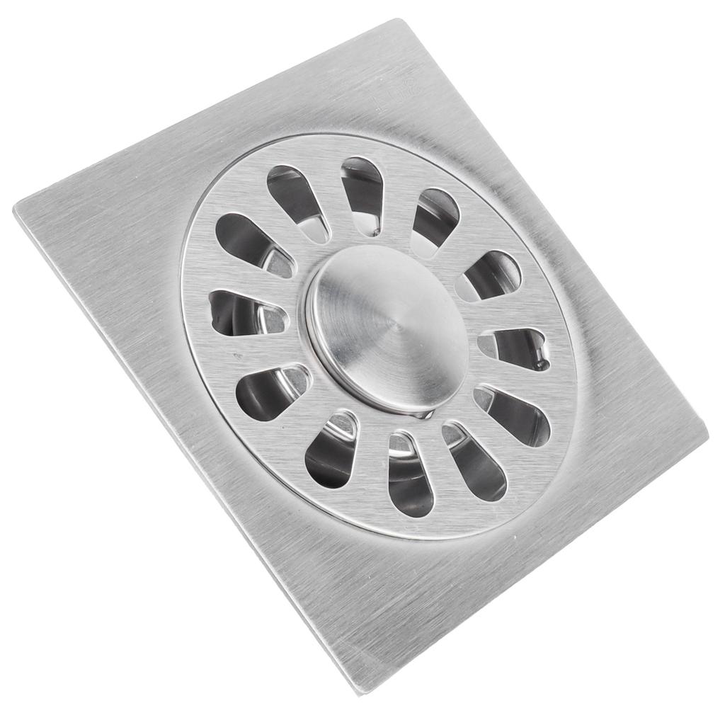 Квадратный напольный слив 304 Нержавеющая сталь Слив для душа Для ванной комнаты Кухни 10x10см