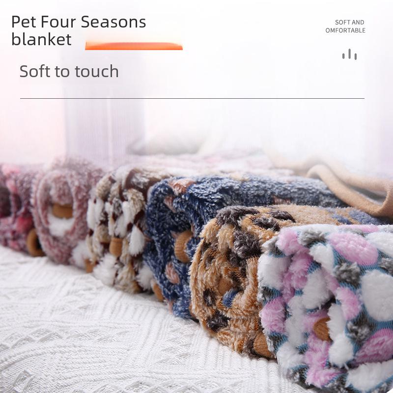 Коврики и одеяла для домашних животных: Толстый коралловый флис для собак и кошек