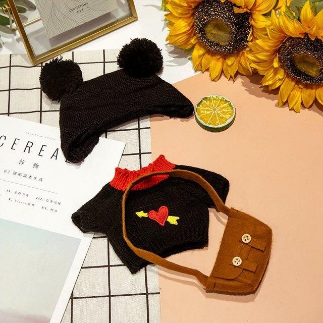 Аксессуары для кукол Lalafanfan Cafe Duck, одежда Kawaii Duck с одеждой, плюшевые игрушки, мягкая повязка для волос, подарок для девочек