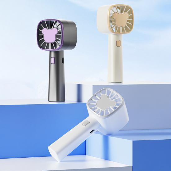 Портативный ручной вентилятор, небольшой охлаждающий вентилятор, 3 скорости, мощный поток воздуха, тихая работа, зарядка через USB, мини-вентилятор, охладитель воздуха