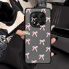Чехол для Xiaomi Redmi Note 14 12 13C 14C 9S A4 11 10 13 Pro Plus Funda Задняя крышка телефона Модный Красный Розовый Бант