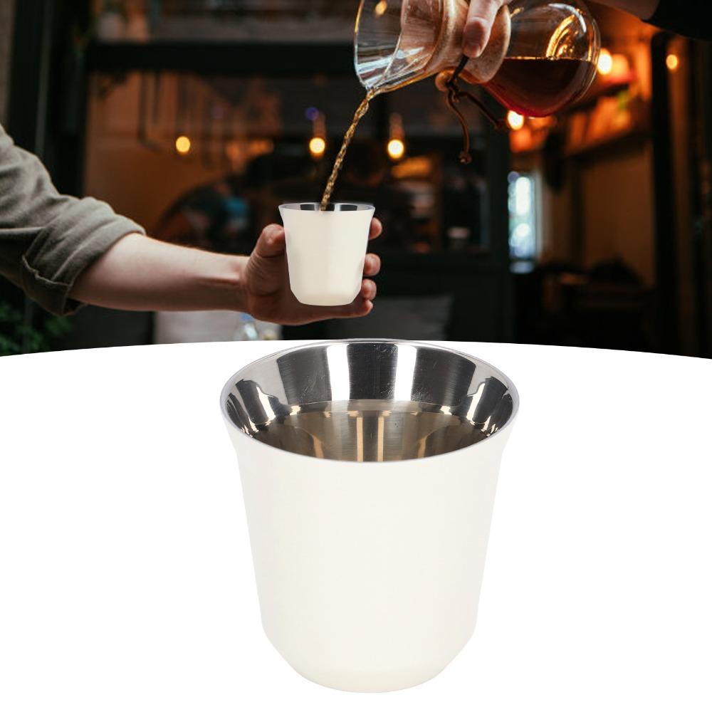 304 Stainless Steel Coffee Mug Double Layer Water Cup Unbreakable Travel Coffee Cup  Camping