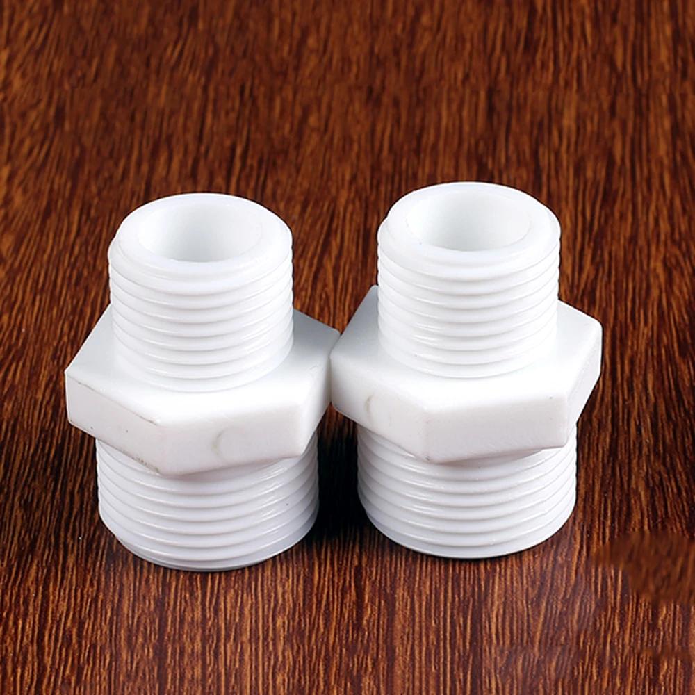 1/4" 1/2" 3/4" 1" BSPP Прямой пластиковый фитинг-соединитель с наружной резьбой для системы обратного осмоса RO и фильтров в корпусе