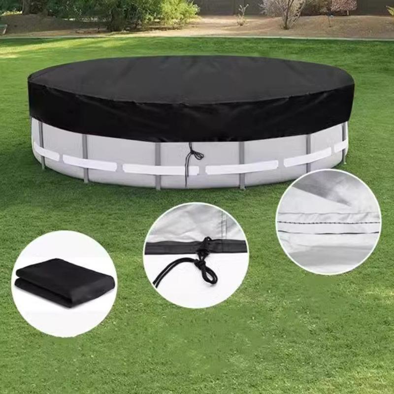 Portable Dog Pool Cover Round Shape Easy to Use Kids Swimming Pool Cover Foldable Tub Pool Protector Sleeve Case