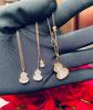 Fashion High End Jewelry 18k Gold Plated Vintage Chains for Women Featuring White Mother Pearl Agate Lucky Gourd Pendant