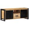 VidaXL TV Cabinet 100x30x40 Cm Solid Raw Mango Wood, TV Bench, Hi-fi Cabinet, Entertainment Center, TV Buffet, 4013589