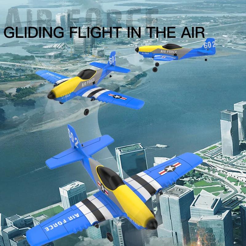 2024 Новый KF602 Дистанционное Управление Пенопластовый Самолет Истребитель Электрический Модель с фиксированным крылом Дистанционное Управление Планер Трехканальный Детский Игрушечный Дрон Подарок