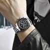 Часы PAGANI DESIGN Сделано в Японии SEIKO кварцевый механизм Daytona хронограф с корпусом водонепроницаемый керамический безель деловые деловые часы из нержавеющей стали