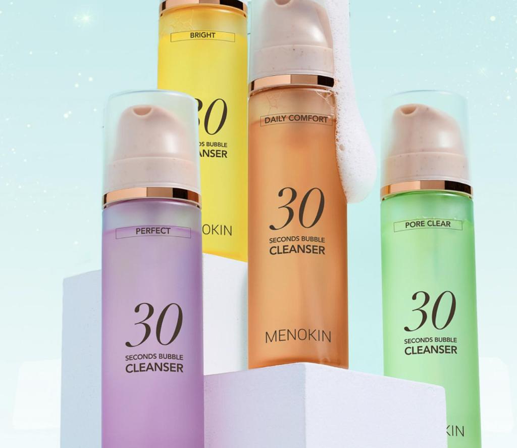 Menokin 30-Seconds Bubble Cleanser Bright Radiance Refreshing 150ml