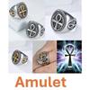 Key Life Ring Ancient Egypt Egyptian Ankh Eternal Life Cross Amulet Talisman Protect Health Jewelry Charming Accessories