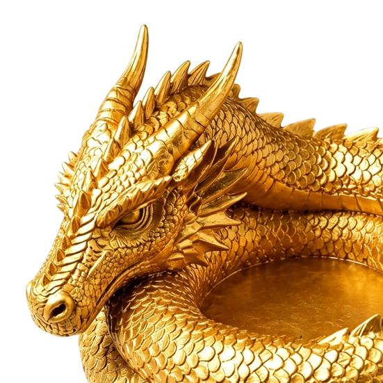 3D-печатная фэнтезийная драконья шкатулка-поддон, готическая драконья шкатулка-поддон, настольный лоток для хранения ключей, органайзер для украшений, настольный компаньон для домашнего офиса
