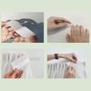 Adhesive Curtain No Punching Installation Balcony White Self-Adhesive Gauze Bedroom Bay Window Semi-Blackout Curtain