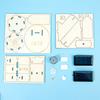 1 Set DIY Solar Artificial Satellite Model Kit Educational Handmade Wooden Puzzle Satellite