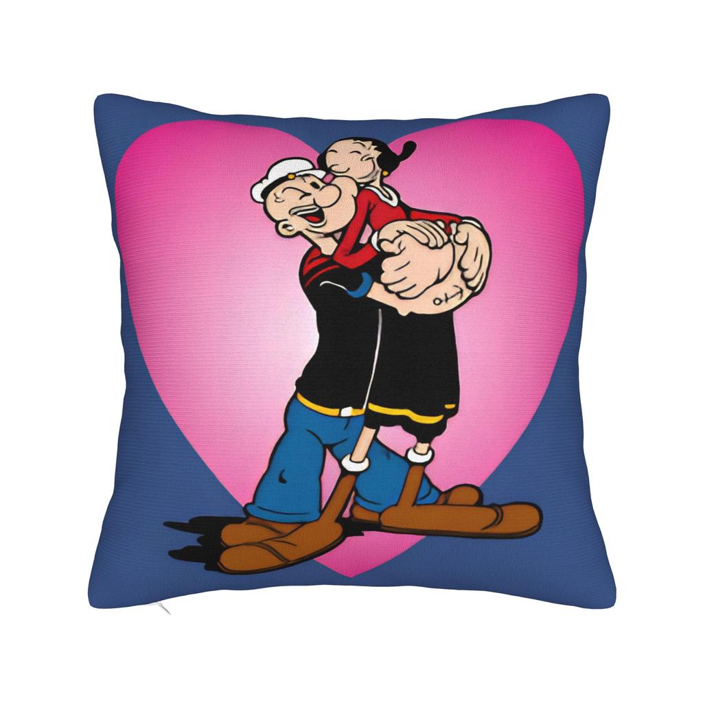 Bluto And Olive Oyl Pillow Case Soft Pillow Cover Vintage Pillowcases For Sofa Couch Bed Living Room
