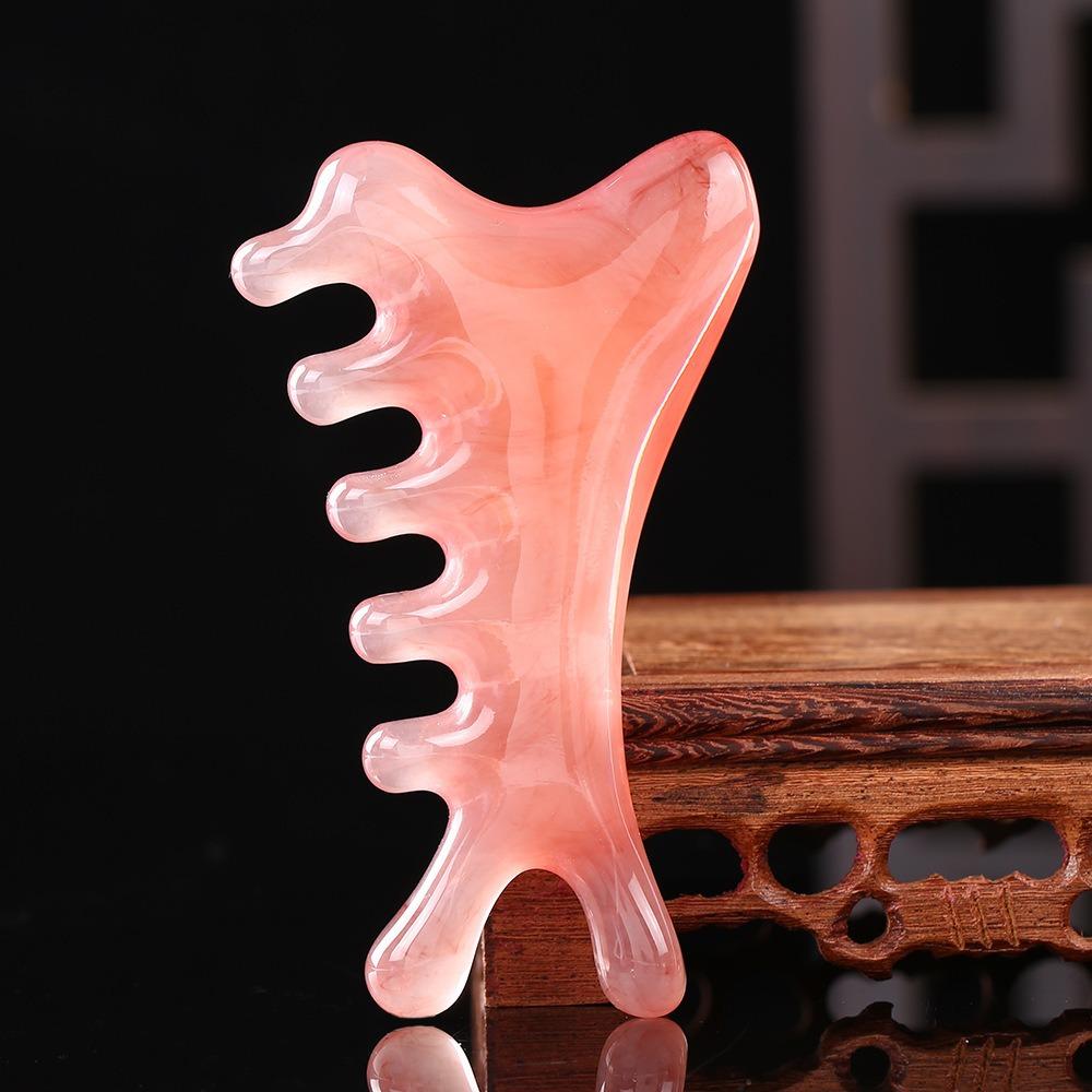 New 4-in-1 Massage Comb Multifunctional Scraping Head Head Meridian Combs Facial Muscle Pulling Facial Massager Tool