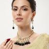 Gold Plated Jaipuri Choker Necklace Set for Women