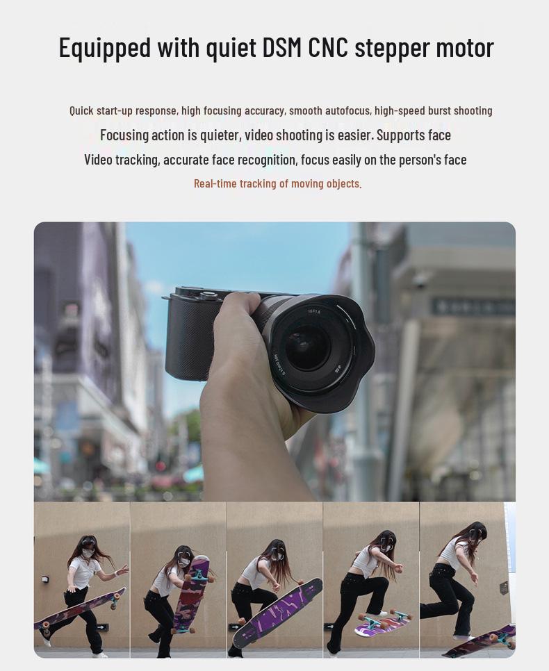 Yongnuo 16mm F1.8 Ультраширокоугольный Фикс-объектив с Автофокусом для Беззеркальных Камер Sony E-Mount APS-C
