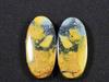 30Cts. Natural Maligano Jasper (13mm X 27mm Each) Oval Cabochon Match Pair SK-2795