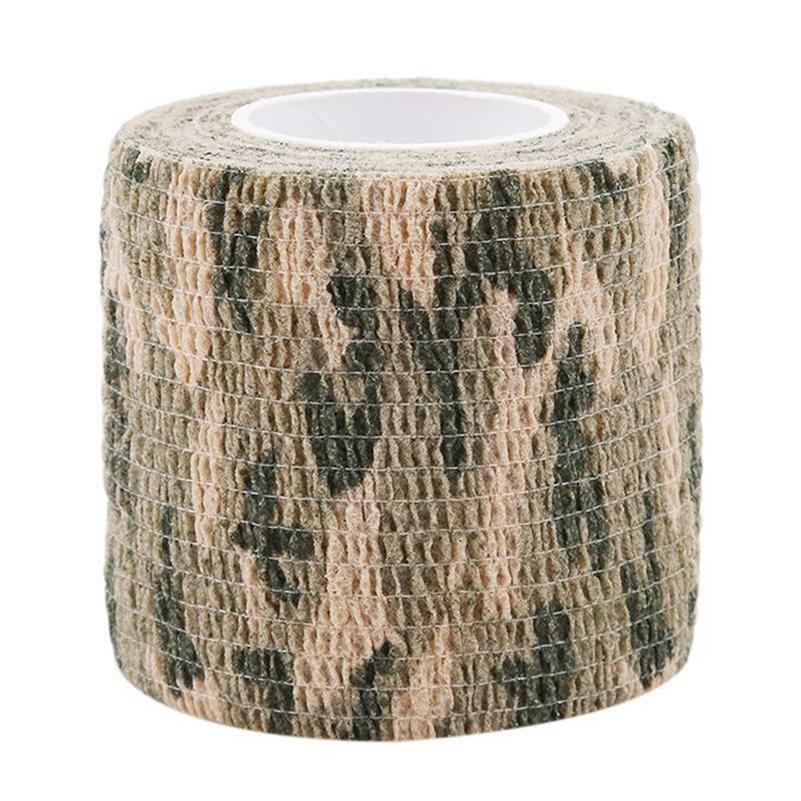 1pc/3pcs/5pcs Outdoor Camouflage Self-adhesive Telescopic Non-woven Tape Accessories