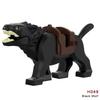 Single Sell Medieval Knight War Horses Wolves Tiger Bears Deer Dragon Animal Decorative Toy Moc Building Block Rope Saddles K039