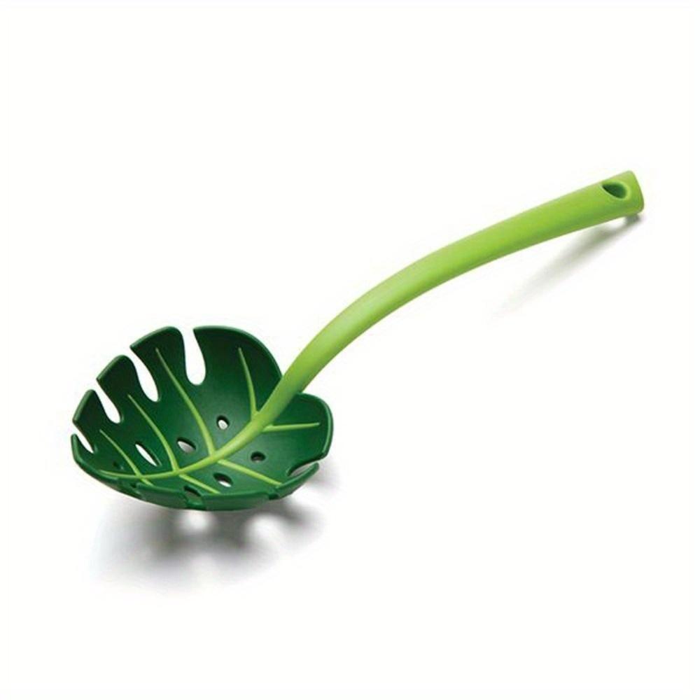 1PC Creative JungleSpoon Green Leaf Colander Turtle Leaf Spoon Noodle Spoon Spoon Colander