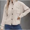 Autumn Winter Women's Cardigan Long Sleeve Stand-up Neck Single Breasted Knitted Sweater