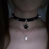 Rebellious Punk Bone Rivet Choker Necklace