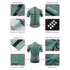 Wosawe Mens Short Sleeve Jersey Road Bike Cycling Breathable Tops Sportswear Shirts Summer Cycling Sets Gel Shorts Reflective Bicycle Outfit