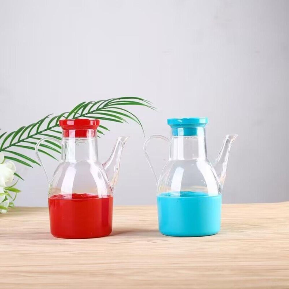 with Handle Oil Dispenser Leakproof Vinegar Bottle Household Transparent Gravy Boats Dining Table