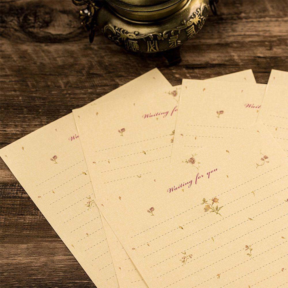 Letterform Letter Pad Valentine's Day Fresh Envelopes Letter Paper Elegant Floral Writing Paper
