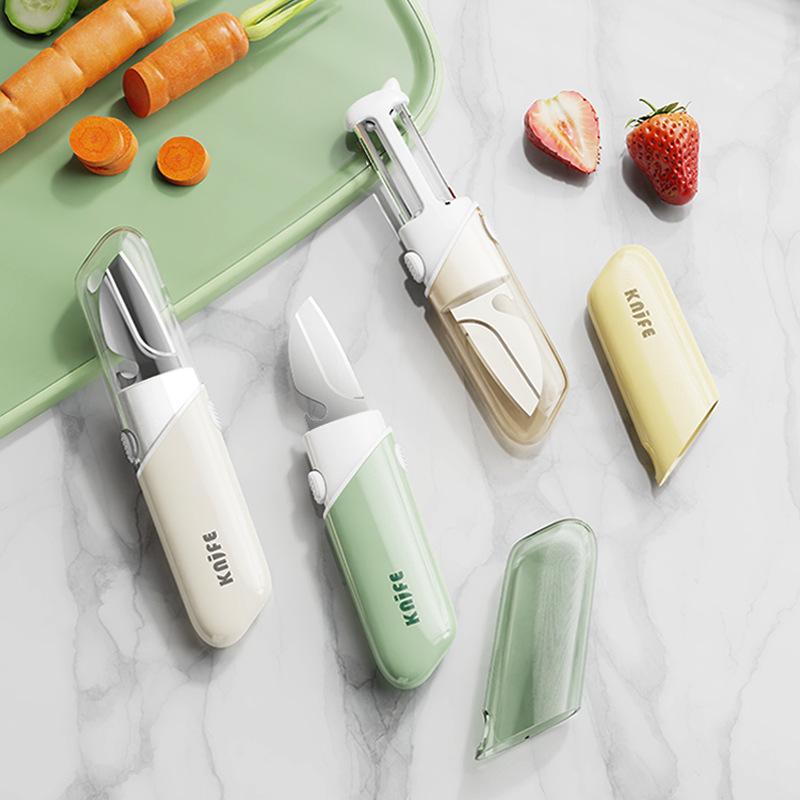 «5-в-1 многофункциональный складной набор ножей для фруктов с овощечисткой»