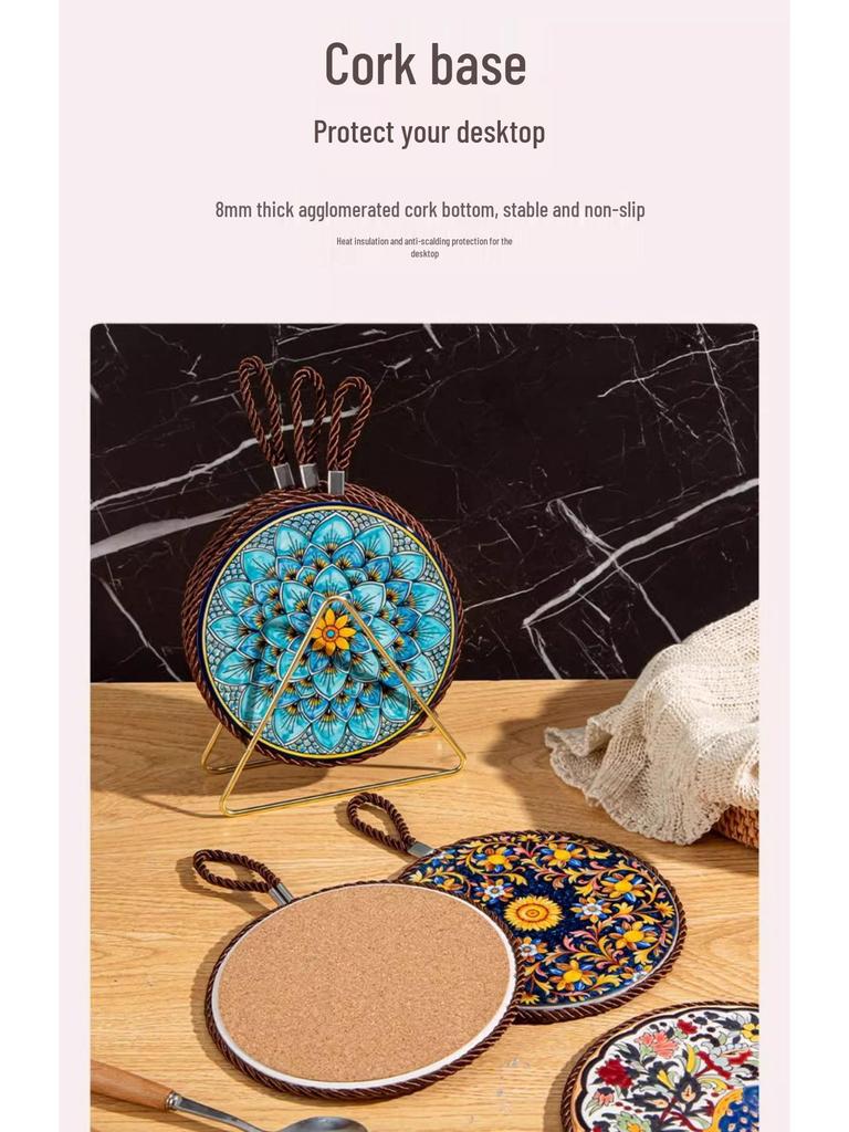 Изолированный коврик для стола, устойчивый к высоким температурам: Прихватка, подставка и защита от ожогов для посуды, мисок и запеканок