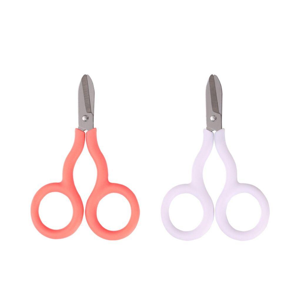 Portable Mini Pocket Scissors Paper Work Paper Cutter INS Safe Mini Scissor Office School