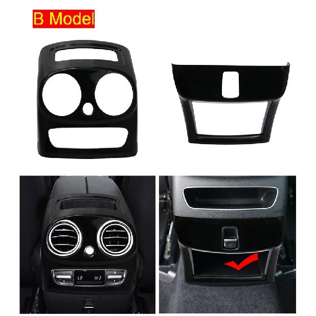 For Mercedes Benz GLC X253 W253 C253 -2022 Car Rear Armrest Air Conditioning Outlet Cover Carbon Fiber Decoration
