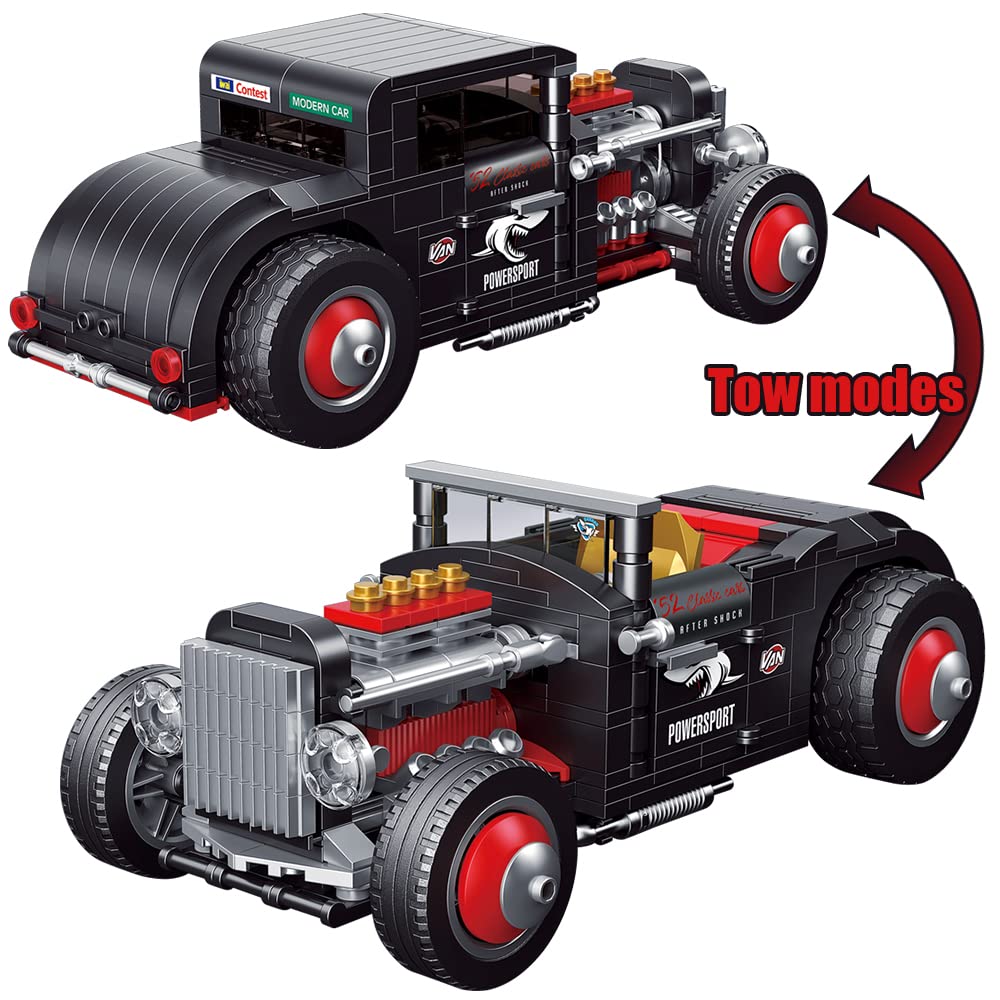 Техническое взрывное изменение классическая модель автомобиля строительные блоки кирпичи Moc кабриолет автомобиль DIY игрушки для мальчиков детский подарочный набор