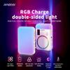 Andoer MAG5 RGB Видеосвет Двусторонний Свет для Фотосъемки 2500K-9000K Регулируемый Заполняющий Свет для Камеры Телефона