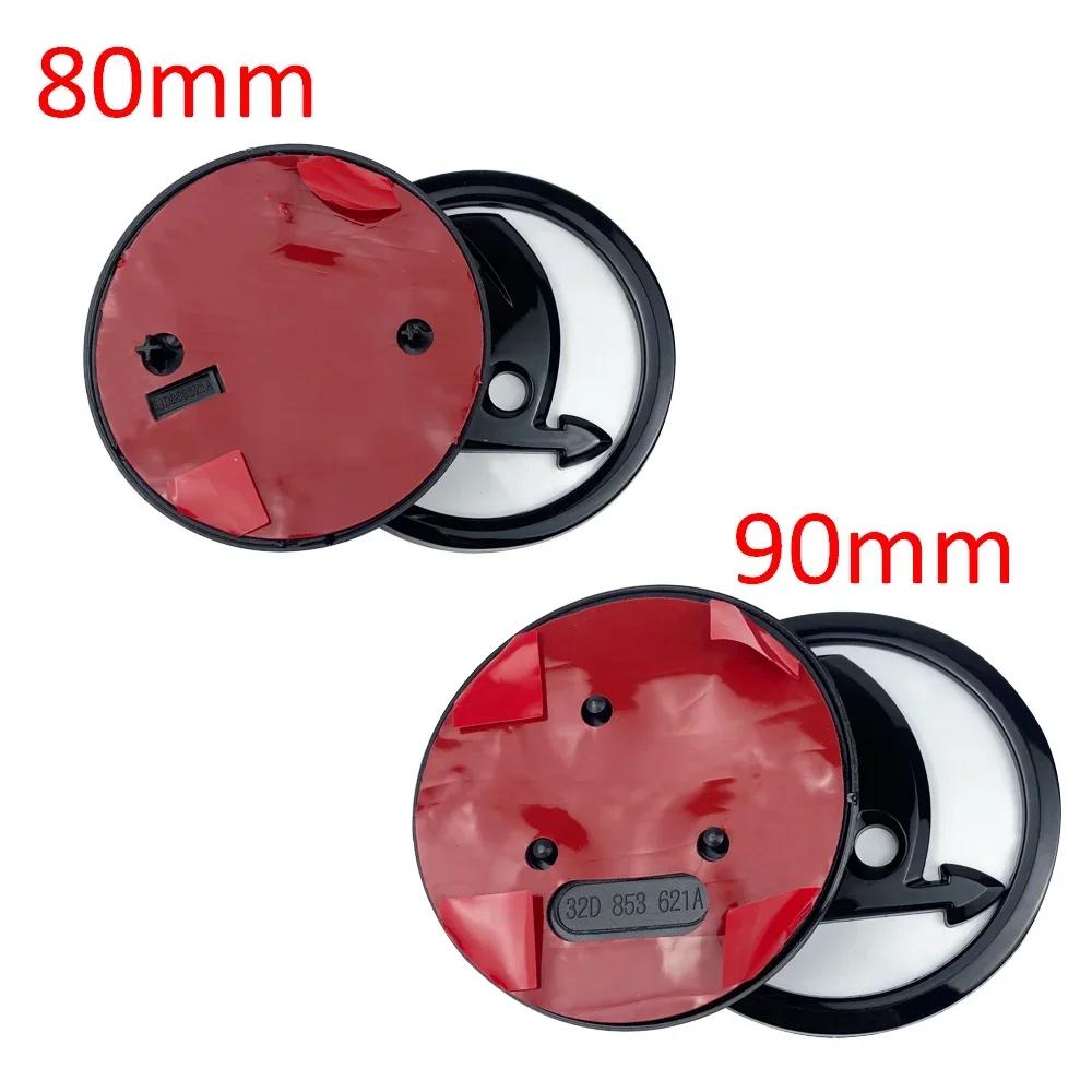 2025 Горячие 2 шт. 80 мм 90 мм Значок Для Skoda Fabia 1 2 Octavia a7 RS Superb Rapid Yeti Karoq Vision Автомобильный Передний Задний Багажник Крышка Багажника