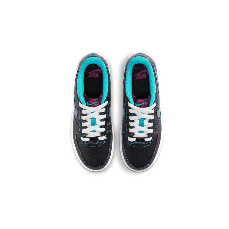 Nike Air Force 1 LV8 1 GS Miami Nights Черный Светло-синий Fury Белый Fireberry DD9207-001