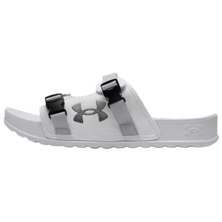 Under Armour Движение нескользящие шлепанцы унисекс белые 6007202-100