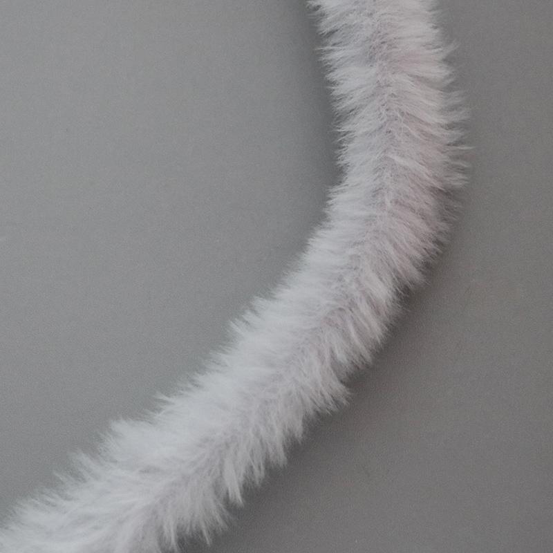 1 м 15 мм Плюшевая лента из искусственного кроличьего меха Пушистая отделка DIY Кукла Скрученная проволока Палочка Домашний декор Шитье Аксессуары для костюма