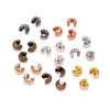 100pcs/lot Round Covers Crimp End Beads Dia 3 4 5 Mm Stopper Spacer Beads For DIY Jewelry Making Findings Supplies