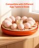12 Egg Incubator, Automatic Egg Turner with LED Candler, Temperature & Humidity Control, 360° View Clear Window, Poultry Eggs Incubator for Home Farm,