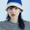 Летняя вязаная панама FAKEMAMA_СИНИЙ